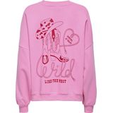 Only - Onlstina Lovely O-neck Box Swt - Sweater - Sachet Pink