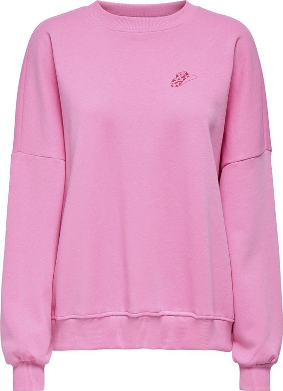 Only - Onlstina Lovely O-neck Box Swt - Sweater - Sachet Pink