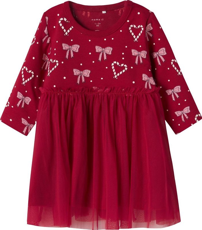 Jerseyjurk - All-over Print - O-hals - Lange Mouwen - Regular Fit