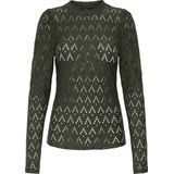 ONLY - ONLCATTLEYA - Longsleeve - Donkergroen - Gerecycled Materiaal