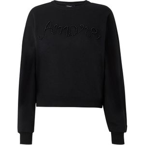 Only - Onljenna - Sweater - Zwart - Boxmodel - Ronde Hals