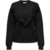 Onlely - Sweatshirt - Regular Fit - Lange Mouwen - O-hals - Ruches