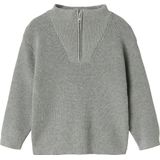 Gebreide Trui - Halve Rits - Hoge Hals - Lange Mouwen - Regular Fit