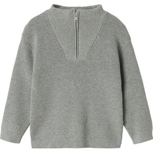 Gebreide Trui - Halve Rits - Hoge Hals - Lange Mouwen - Regular Fit