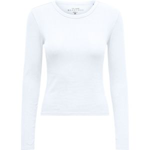 Only - ONLEASY L/S O-NECK TOP BOX JRS - Shirt - Bright white - Lange Mouwen