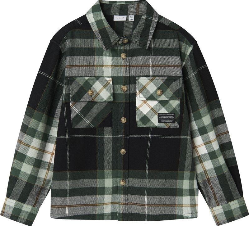 NAME IT - Overhemd - Katoen - Lange Mouwen - Klassieke Kraag