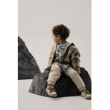 NAME IT - Overhemd - Groen met Beige - Katoen