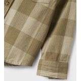 NAME IT - Overhemd - Groen met Beige - Katoen