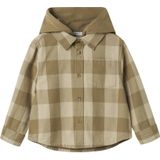 NAME IT - Overhemd - Groen met Beige - Katoen