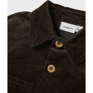 NAME IT MINI - Overshirt - Donkerbruin - Corduroy