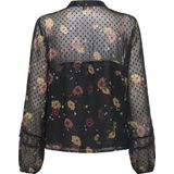 Only - TESSA - Blouse - Regular Fit - Mandarijnkraag - All-over Motief