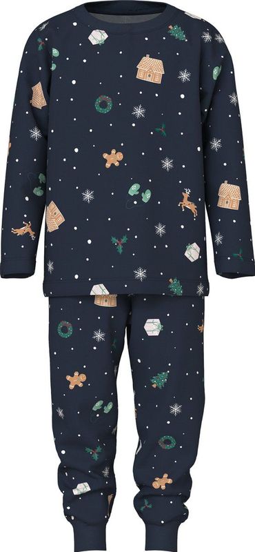 Name It - Pyjama - Vrolijk Kerstmotief - Twee-delig