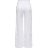 ONLY wide leg high waist casual broek wit
