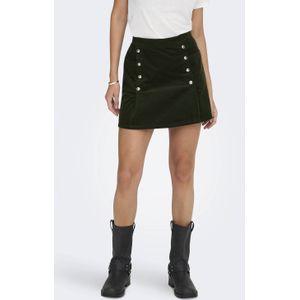 Onlnessa - Korte Rok - Corduroy - Geplooid Detail - High Waist