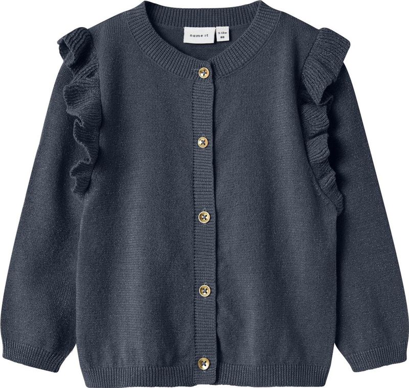 NAME IT - NMFABINNE - Gebreid Vest - Saffier