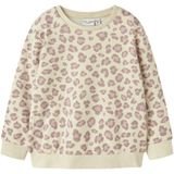 NAME IT - NMFDAVINA LS SWEAT FLEECE BRU NOOS - Sweatshirt - Bruin - Meisjes