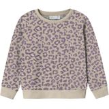 NAME IT - NMFDAVINA LS SWEAT FLEECE BRU NOOS - Sweatshirt - Bruin - Meisjes