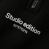 Name It - NKMBRODY LS NREG SWEAT ZIP - Sweatshirt - Zwart - Met Opstaande Kraag en Korte Ritssluiting