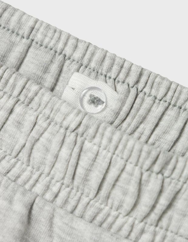 Name It - NKMMALLO STRAIGHT SWEAT PANT - Sportbroek - Light Grey Melange