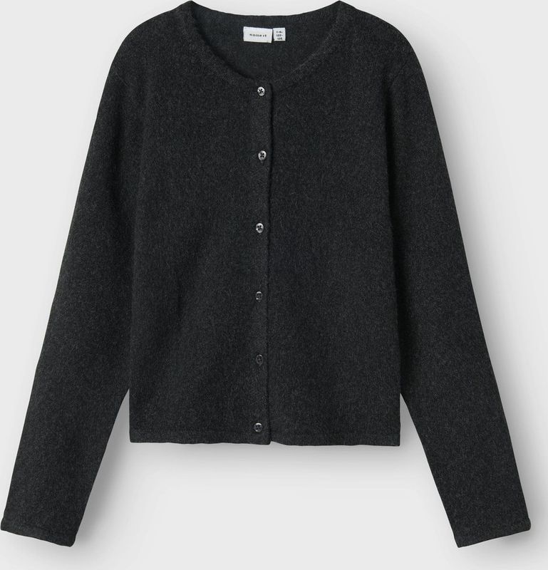 Name It - Saluna - Vest - Ronde Hals - Lange Mouwen - Knoopsluiting