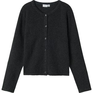 Name It - Saluna - Vest - Ronde Hals - Lange Mouwen - Knoopsluiting