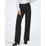 ONLY - ONLELLY LIFE HW STRAIGHT - Broek - Zwart - Wide Leg Regular Waist