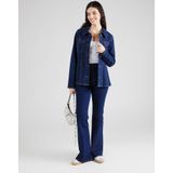 ONLY - ONLLANA - Jeans - Donkerblauw - Hoge Taille - Flared Model