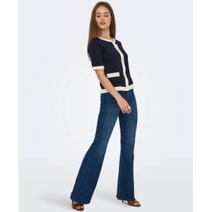 ONLY - ONLLANA - Jeans - Donkerblauw - Flared - High Waist