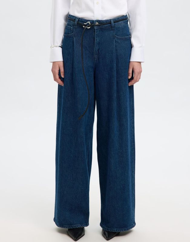 Jeans - Hoog Getailleerd Wide Fit - 5-Pocket Design - Biologisch Katoen