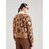 Only - Onledelie Life Ls Jq Cardi - Vest - Cocoa Creme/chestnut/biscoffie/melange
