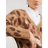 Only - Onledelie Life Ls Jq Cardi - Vest - Cocoa Creme/chestnut/biscoffie/melange