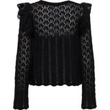 Onlashley Ls O-Neck Mix KNT, zwart, M