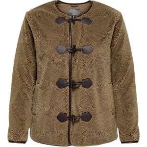 ONLY CARMAKOMA - FAUX FUR DUFFLE COAT - Jasje - Camel - Dames