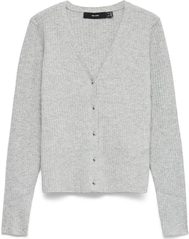 Vmfoolive - Gebreid Vest - V-Hals - Lange Mouwen - Regular Fit