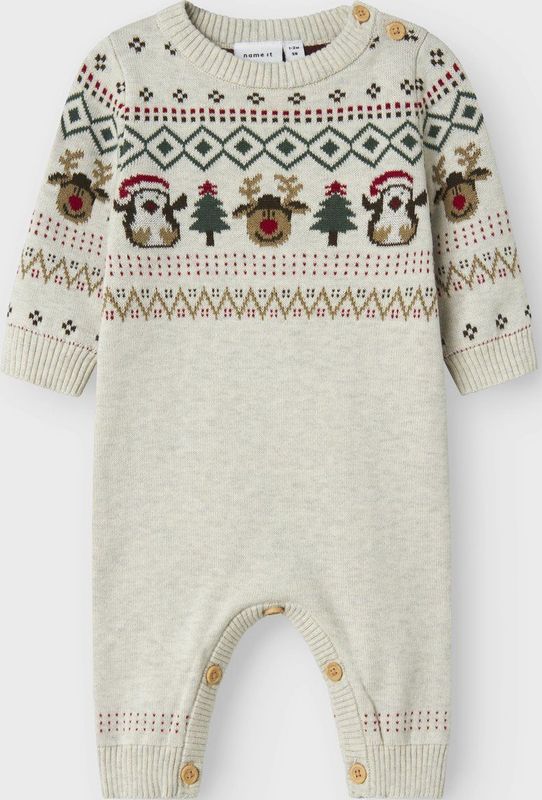 NAME IT - NBNRALKO - Babypakje - Gemêleerd Beige - Biologisch Katoen