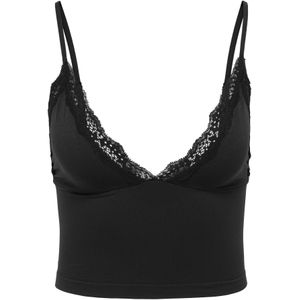 Onlvicky - Hemd - Cropped - Erotische Shirts - Kanten Detail - Verstelbare Schouderbanden