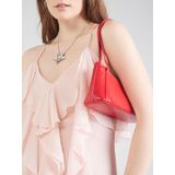 Vmcamille - Lange Jurk - Rood - V-Hals - Mouwloos - Ruches