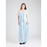 Vmcamille - Lange Jurk - Mouwloos - V-Hals - Enkel Lengte - Ruches - Regular Fit