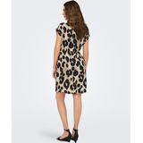 Jurk - Zwart - Geweven - Geknoopt Detail - Regular Fit