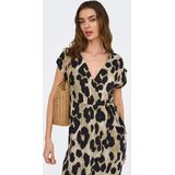 Jurk - Zwart - Geweven - Geknoopt Detail - Regular Fit