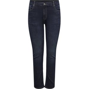 ONLY CARMAKOMA - CARNADINE MID WAIST SKINNY - Jeans - Dark Blue Denim