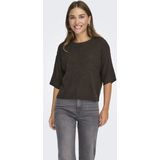 Only - Onlthea Ss O-neck - Gebreide Trui - Bruin