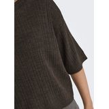 Only - Onlthea Ss O-neck - Gebreide Trui - Bruin