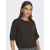 Only - Onlthea Ss O-neck - Gebreide Trui - Bruin