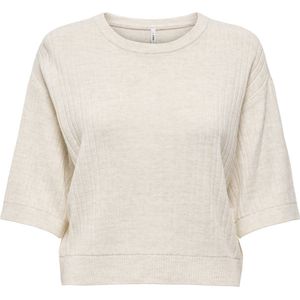 Only - Onlthea O-neck - Gebreide Trui - Beige