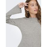 Only - MICHELLA - Gebreide Jurk - Effen - Viscosemix - Mini - Trompetmouwen