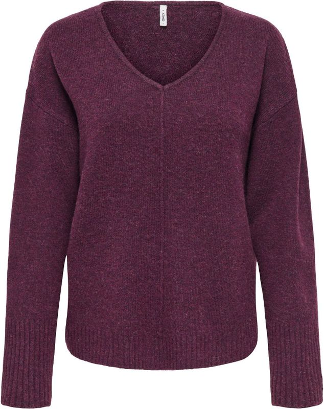 ONLY - ONLWhitney - Trui - Cyclaam - V-hals - Lange Mouw