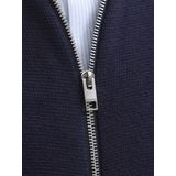 Jack & Jones - Vest met Rits en Opstaande Kraag - Marineblauw - Katoen