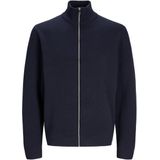 Jack & Jones - Vest met Rits en Opstaande Kraag - Marineblauw - Katoen