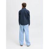 JACK & JONES - Overhemd - Donkerblauw - 100% Katoen